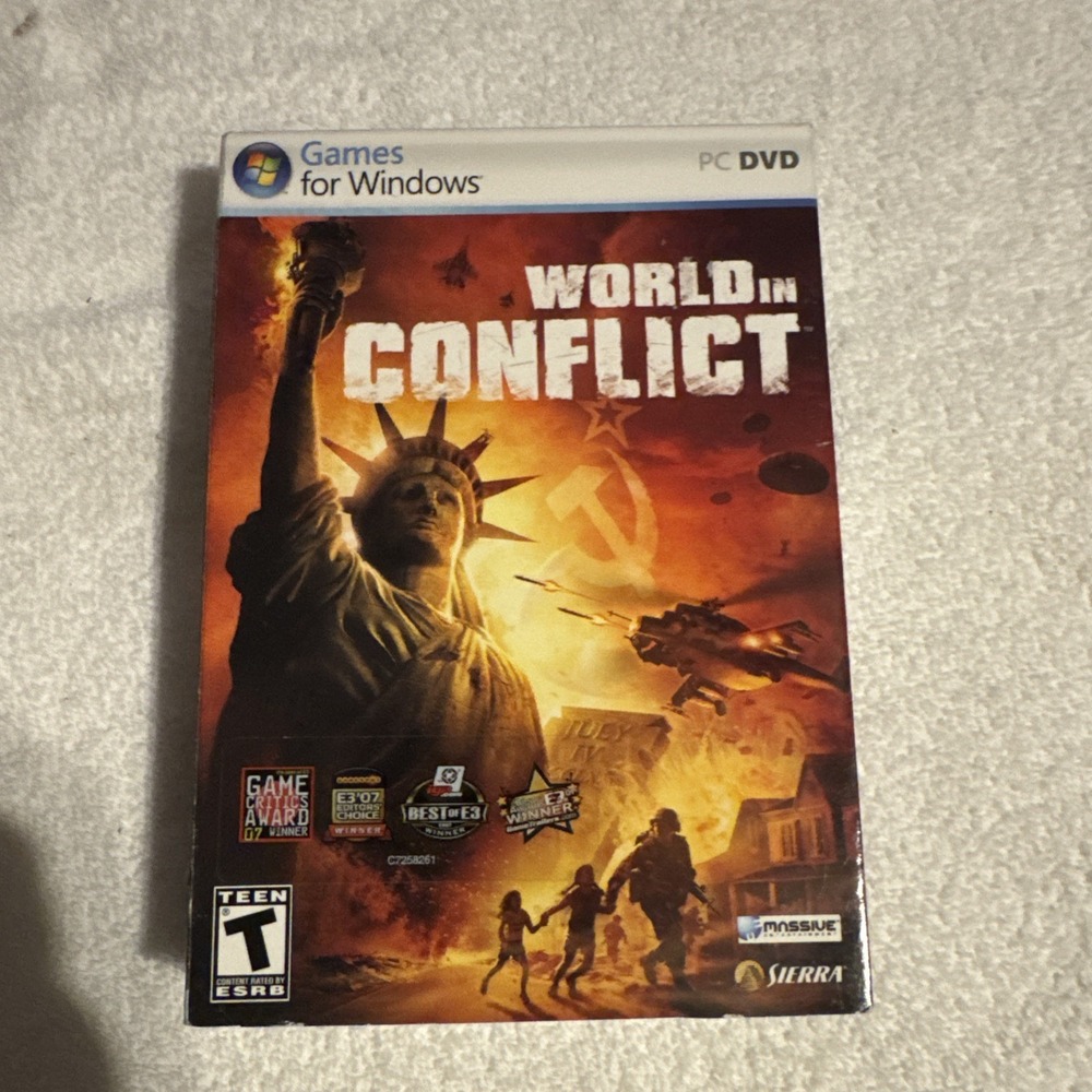 World in Conflict PC DVD 2007 Sierra Massive Entertainment Windows RTS Game